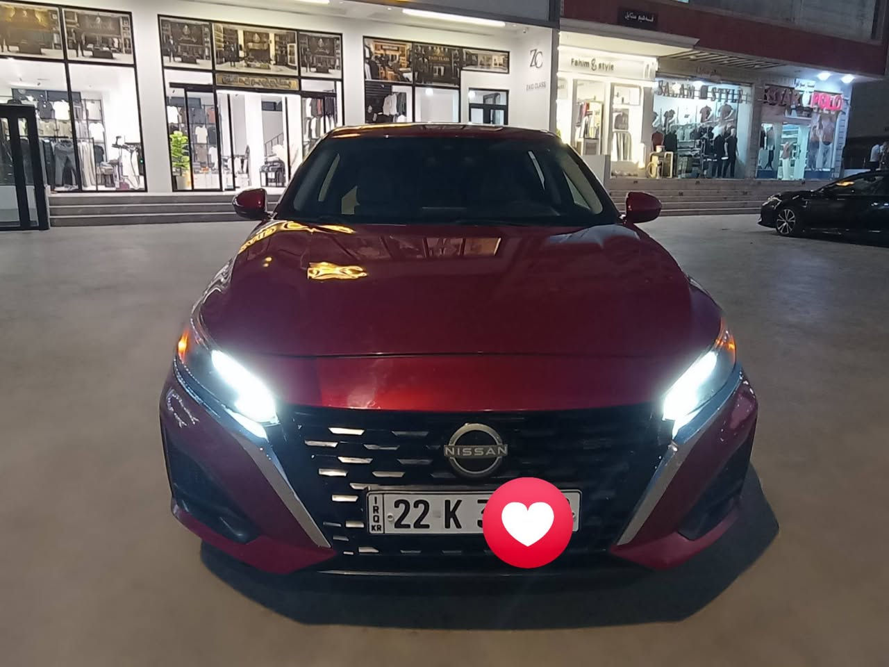 نيسان التيما2023 سعر133
***********
الون احمر كرزي
رادار ماموجود حجر موجود
كاميرا خلفي 
ويل جديد 
تايرات جديد 
ماشيه 90ميل
لايتات زنون  
كير مكينه بشرط 
بونيد جامرلغ صبغ 
رقم اربيل
صور حادث موجود بل منشور  
مكان السياره ديالى خانقين
