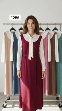 فستان نسائي • قماش كريشة • مقاس XL/XXL