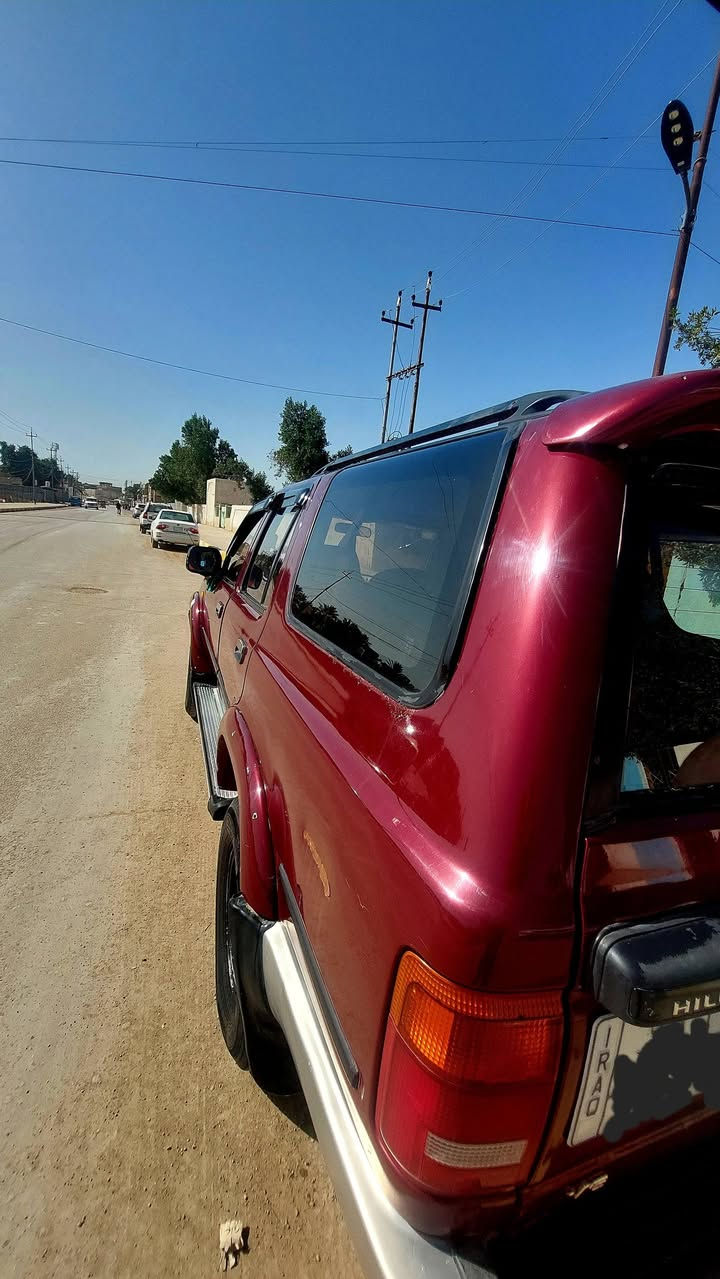 تيوتا سورف 92 رقم بغداد مشروع وطني
سنويتها لل2028 

مصبوغه عام جماليه بدون حادث و الفديو مالها قبل الصبغ موجود

مكينه ففتي 3000 المرغوب مكفوله و الكير مكفول

و الشواصي مكفوله( فقط المعجون القليل بالدعاميه بعدني ما صابغه)

 السعر 60

ذي قار/ النصر ***********
