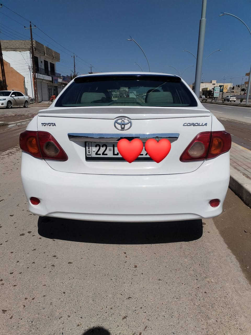 اقرء التفاصيل جيدآ وبعدها اتصل واني بخدمتك
كورلا 2009خليجي محرك 1600 
رقم اربيل جديد وصاحبها الشرعي موجود يمي ..تحويل ثاني يوم 
كير+محرك+دواخل كفاله يعني اي حادث ماكو واضح ؟  راح اتكلي عندك سونار اني انطيك كلشي بيها وراها روح سوي سونار اذا تحب 

بيها تكحيل اثر شخوط 
وبيها صبغ بسيط اثر تكشير ومشتغليها شغل مرتب.. ومأشرلك وين الصبغ فقط صبغ 
السياره حلوه كاعده مابيها برغي نقص

السعر 102…مكان سامراء.. 
وهذا رقمي ***********
