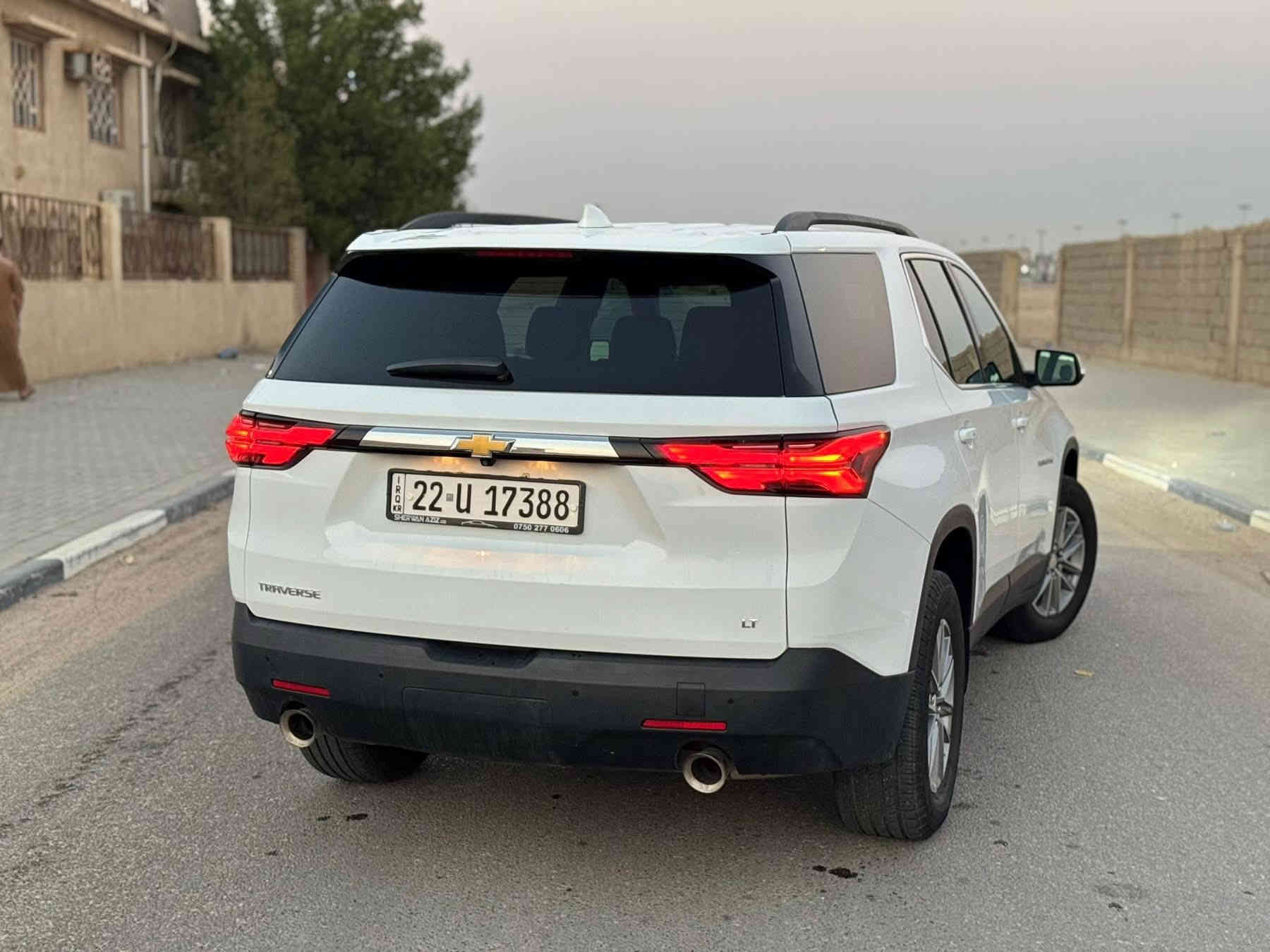 :ترافرس LT 

مرقم اربيل 

الضرر: ( صبغ جزء من البنيد فقط صور الحادث مرفقة )

•المواصفات :
▪️السيارة: شيفرولية ترافرس 
▪️الموديل: 2023 
▪️المحرك: 3.6L (ستة سلندر)  
▪️اوتو ستوب اطفاء ذاتي
▪️بصمات عدد 4 للأبواب  وتشغيل عن بعد
▪️رادار امامي مانع تصادم 
▪️حساسات خلفية اصل
▪️شاشة الدشبول كب قاصه
▪️تحكم فول كهرباء لكرسي السائق
▪️السيارة بنظام تبريد 3 قطع
▪️سايد بريك بصمه
▪️اشاير بالمرايا الجانبية +نقطه عمياء
▪️تحكم ستيرن جهتين بلوتوث وحاكية وكروس سرعة وتحكم صوت 
▪️نظام ABS مانع انزلاق+

▪️السيارة 7 راكب تلث قطع تبريد 
السعر:  27,300$ 

مكان السيارة بصرة 
للاستفسار الاتصال فقط ***********
