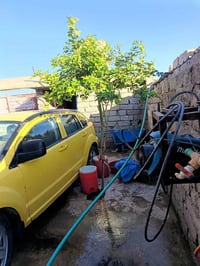 دودج تكسي • محروق • رقم نينوى