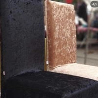 تغليف كراسي • أسود • ٦ قطع