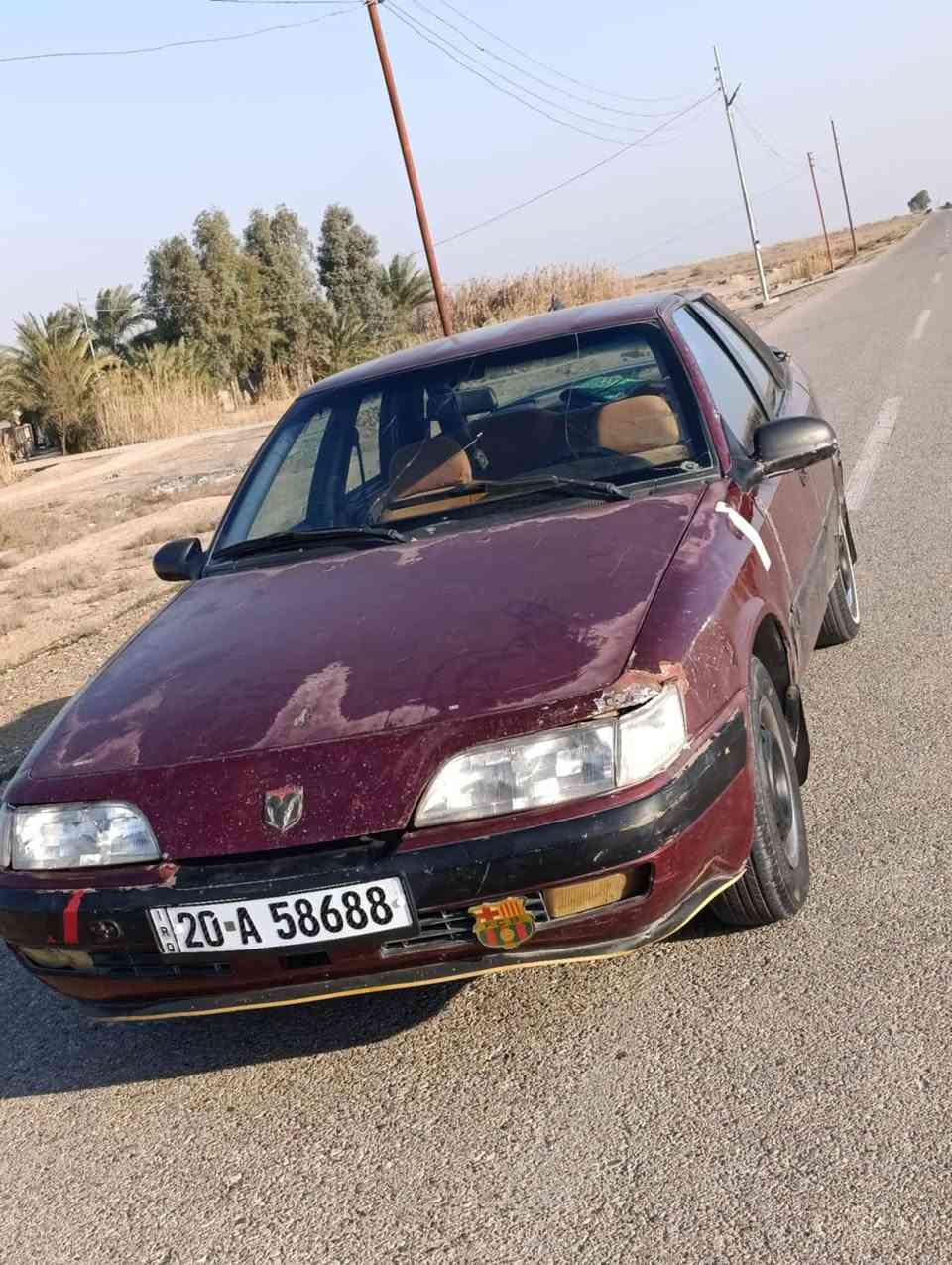 دايو اسبرو موديل 1994 للبيع
سنوية ورقم انكليزي لحد 2029 تحويل وكالة مباشر 
محرك 1600 نوزل قبق اسود كير عادي 
جام كهربائي وسنتر لوك شغال دواخل نظيفة كشر بلاد كهربائيات شغالة 
العنوان بعقوبة التحرير
السعر 26 وبيها مجال 
اتصال‏‪0770 097 5591‬‏
