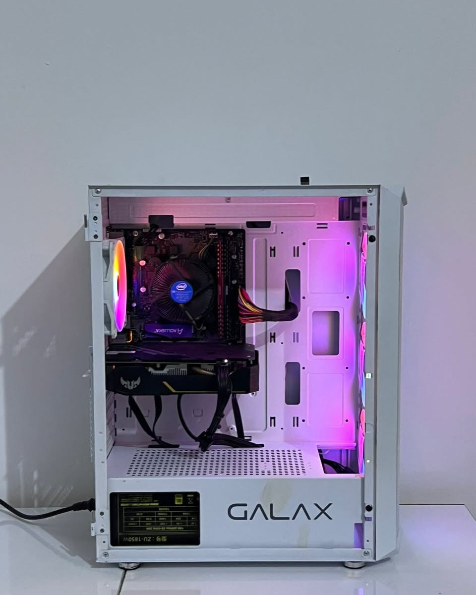 سيتاب كامل

موصفات:
CPU: Intel I5-9400f
Ram: Corsair 2 x 8gb DDR4
M.B: Asus
Storage: 512gb NVME
GPU: ASUS GTX 1660 SUPER
PSU: 1850w Gold 80+
Case: Galax + 4 RGB

شاشه Lenovo 60hz
Keyboard
Mouse
Mouse Pad 
Headphones
كيبل مالت بور 2
Hdmi x1
Wifi


**إذا كنت صاحب هذا الإعلان وتريد حذفه لأي سبب، رجاءا أرسل رسالة إلى الدعم الفني**