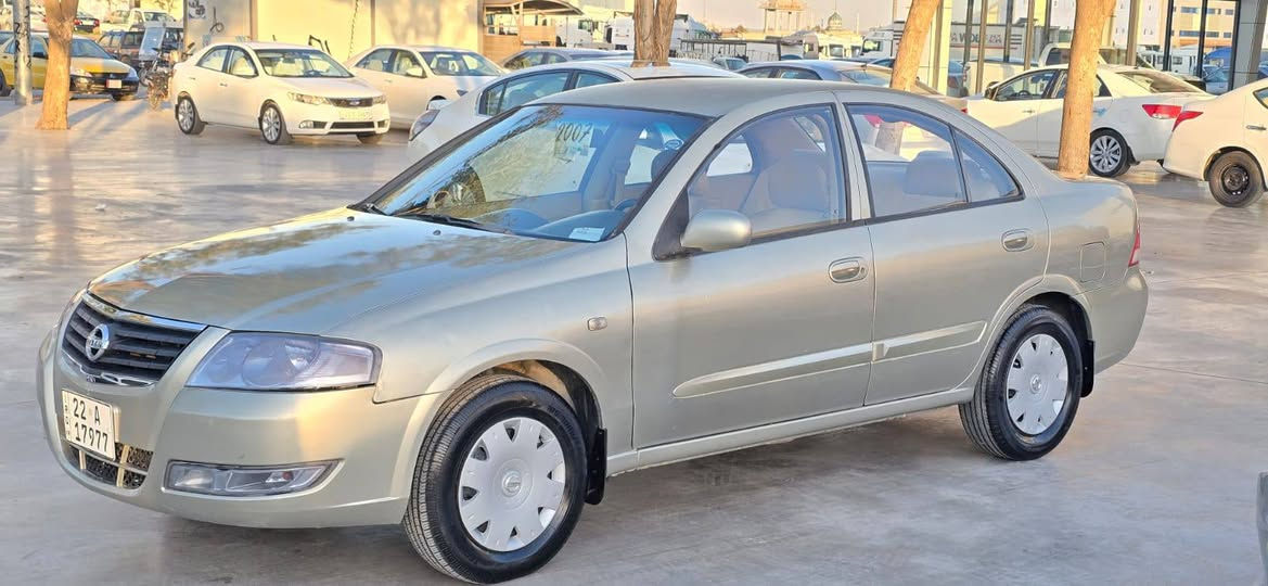 نيسان صني . 2007
رقم وسنويه جديد باسمي . لغايه 2030
شرط تحويل او وكاله . تخم تايرات جديد
گیر ومحرك شرط الفحص . صدرها جديد
السياره بيها 3 قطع صبغ اثر الجراد بدون اي حادث
***********
عنوان . كلار 
سعر 79 وبيها مجال
