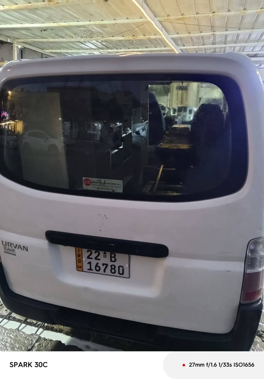 السلام عليكم
نيسان يورفان موديل 11 السيارة جاهزة مكينة ونجي السنوية بسمي جديده مكاني بغداد البياع للاتصال ***********
