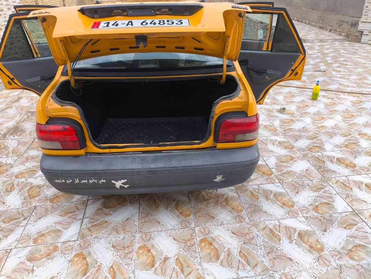 سايبا 18 نظافه دوشمه كير محرك حداديه تخم ويل تخم تاير بسمي مداور ثاني يوم مصفره من كلشي سنويه لل 30 نقصه شغلات بسيطه مكان السياره سماوه السعر 40 الرقم ***********
