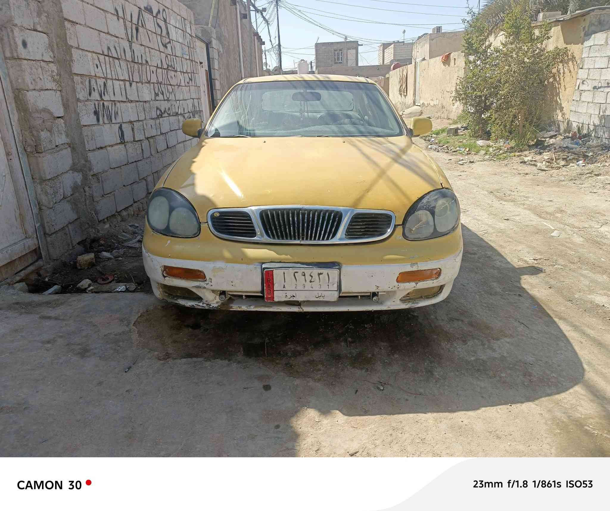 سلام عليكم دايو الكنزه رقم بابل الماني سنويه عضم عاج بدون راعي ماوصله تكفل سرقه وطلب محرك وكير نضيفات دايو برنس كير عادي عنوان نجف كوفه سعر ١٢ سياره جاهزه مال تكسي ***********
