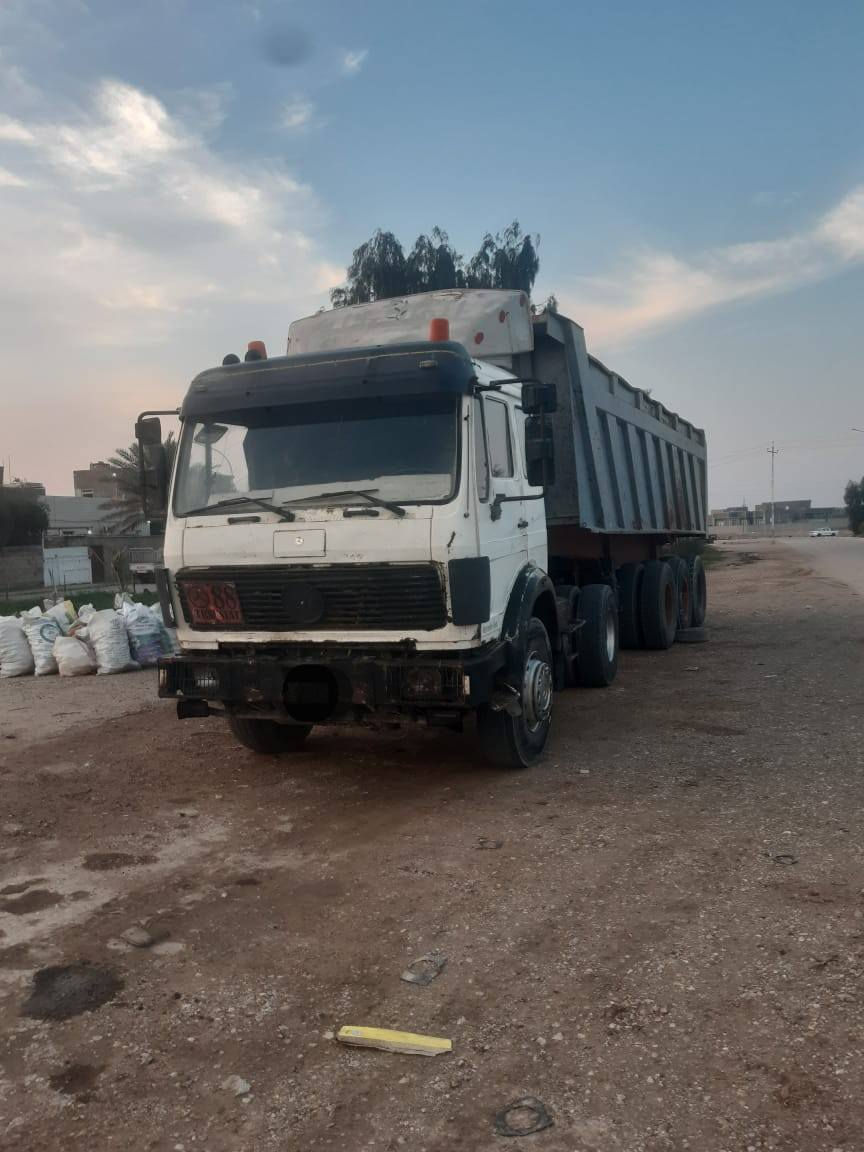 السلام عليكم 👋
البي للبيع 
الموديل بالسنوية 1992
المحرك 35 دبل تيربو
الگير 160
باج بطن شاصي ( شاصي مكفول و مبطن )
عربانة حدادية ٣ دناگير ذرعتها ٣٠ متر
السيارة راس و عربانة مكفولة من عيب بالشاصي او گلبة 
المحرك لا صرف و لا تبخير 
العربانة شريط لعاب تاير ٢٤ و الراس ٢٢.٥
رقم بصرة 
العنوان الانبار 
*********** استفسار
