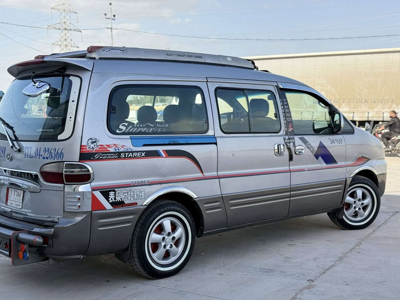 السلام عليكم
ستاركس موديل 2006 محرك مفتوح كير عادي خير من الله رقم قادسية الماني مشروع وطني بسمي سيارة مكفول من صبغ شواصي كفالة اربع طايرات جديدة صدر كاعيه دوشمه جديد كهربائي كل شغال سيارة احلي من صورة 

سعر:88بيها مجال 
مكان السيارة:كلار
***********
***********
***********
