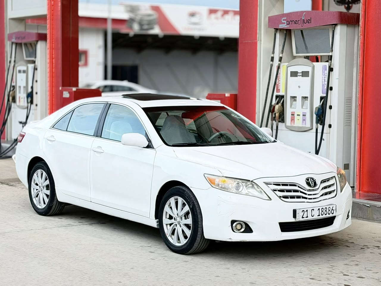 كامري 2011    امريكي Xle
السعر  124$✅ ماشيه 150 الف حقيقي گير محرك شرط رقم سليمانيه سنوية كلها جديد شرط تحويل سياره مكفوله من صبغ فقط جامرلغات بي كارت بدون دواخل بدون حادث 
مواصفات Xle فول مواصفات فتحه سلايت  تحكمات ستيرن تبريد قطعتين داخل لونين وصاج كشن كهربائي + كشن تدفئه شاشه ايباد بلادي وبعد هواي مواصفات شراي يخابر فقط بيع بدون مراوس مكاني كركوك 
***********
