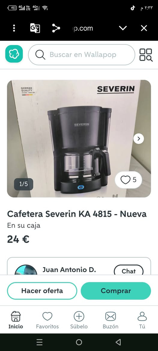 السلام عليكم مكينة قهوة جديدة بالكارتون سعرهة بالسوق 24€ يورو انت قيم واخذ


**إذا كنت صاحب هذا الإعلان وتريد حذفه لأي سبب، رجاءا أرسل رسالة إلى الدعم الفني**