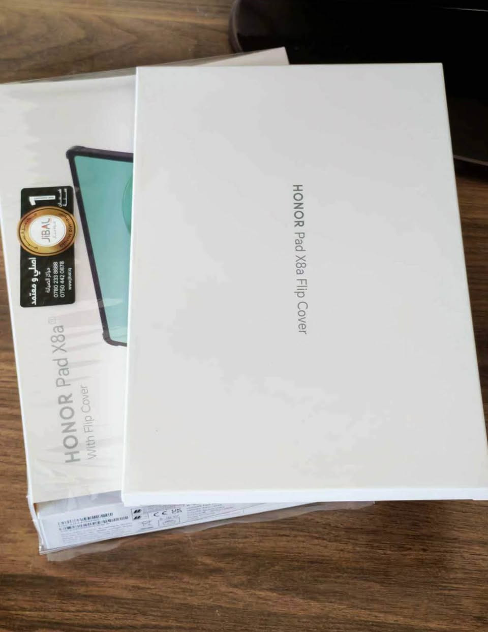 Honor Pad X8a
مع كفر دفتري ستاند و كارتون و شاحنة
جهاز نظيف مستعمل شي قليل 
ضمان شركة جبال (باقي ٥ اشهر)
ذاكرة 128
حجم الشاشة ١١ انج
كامرة 5MP
حجم الباتري 8300mAh
snapdragon 680 4g معالج

التواصل واتساب ***********
العنوان الموصل
