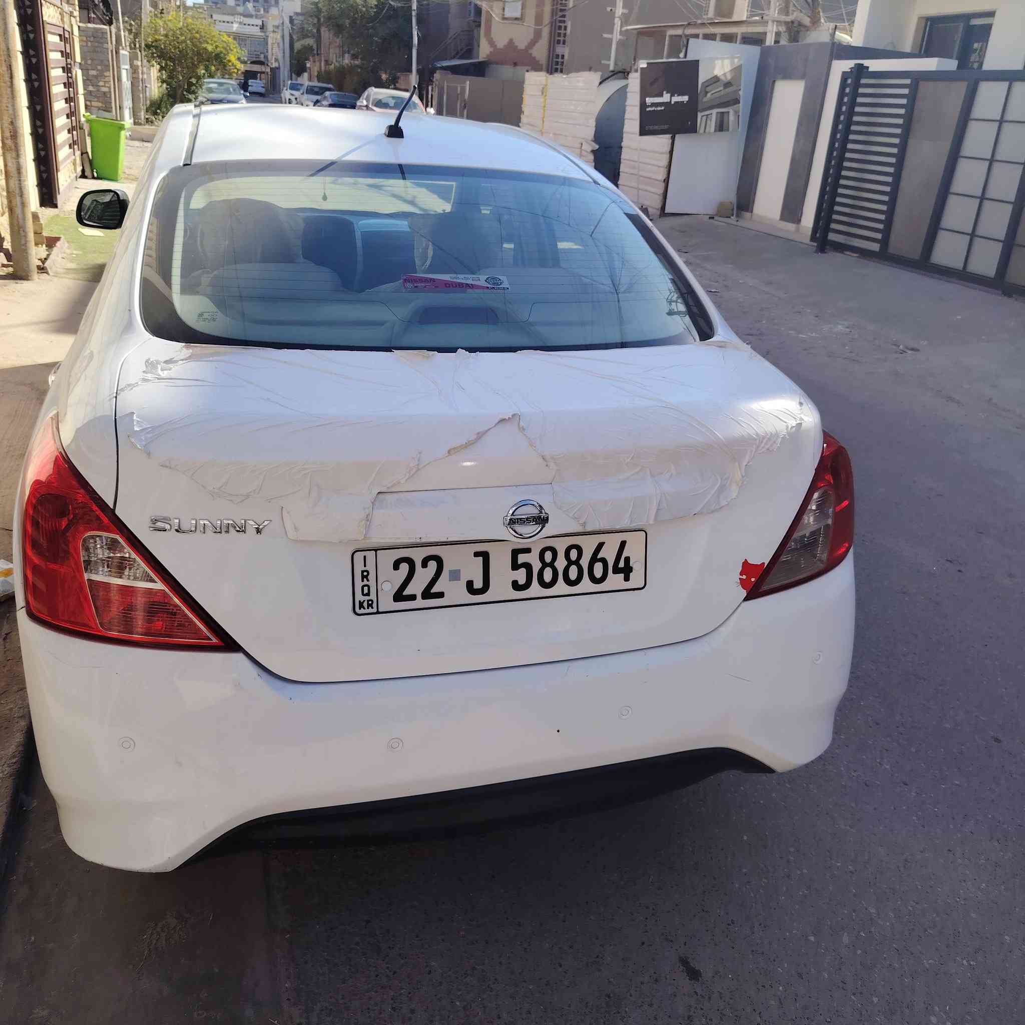 السلام عليكم نيسان سني هندي موديل 20 رقم أربيل دولي هزه جديد سنويه جديد الي 30 بسمي السعر 110 وبيهه مجال بيهه قبق جنطه وبيهه صوت رواجز للاستفسار الاتصال على الرقم *********** المكان بغداد الغزاليه الهياكل شارع ٢٠ قرب ماركت اميره
