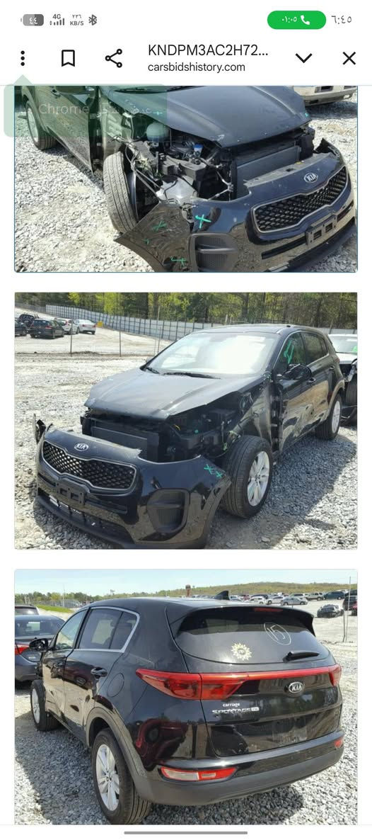 السلام عليكم سبورتج موديل 2017 حادثهه سرقه وبلعراق قبق الجنطه بدون لغود وبدون دواخل مكفولات محرك 2400 رقم بغداد بأسمي شرط تحويل ثاني يوم مكاني بغداد السعر 135 وبيهه مجال للاستفسار اكثر ***********
