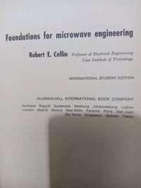 اسس هندسة الموجات الدقيقة روبرت كولن السعر ١٠ يوجد توصيل لكل انحاء الع...