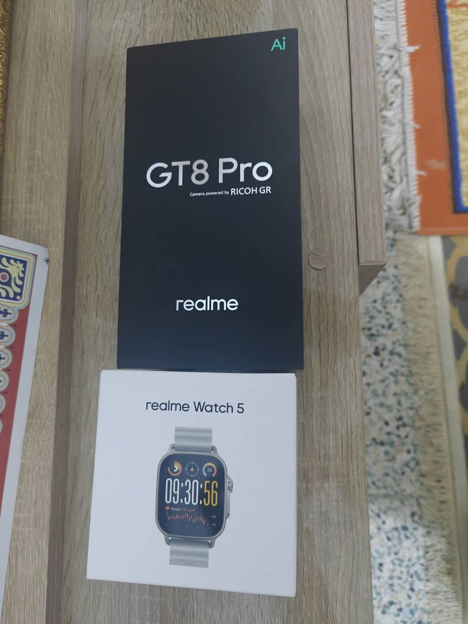 متوفرجهاز Realme Gt 8 Pro مستخدم 4 ايام فقط جهاز افضل حاليا بسوك مواصفات اقوى موصفات  الجهاز مع ساعه ريلمي الاصليه
مساحة التخزين 512 الشوائيه 16 +16 

البطارية7000🔥
هرتز الشاشه_144

المعالج Snapdragon® 8 Elite Gen 5  🔥🔥ببجي 144 فريم تشغيل عن تجربه من الجهاز الاصلي
الكاميرات

أمامية 32MP

خلفية 50MP 50MP+200MP🔥🔥زوم 120 
الجهاز مو شراي لحد يدخلي خاص رجا،أً 
( بدون مراوس)سعره
 الجهاز مليون 175 مع الساعه الاصليه ممفتوحه نهائيا بدون ساعه مليون 150 قفل*********** واتساب ماسنجر موجود مكان بغداد الشعب
