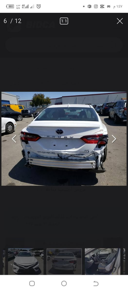 كامري هايبرد موديل 2024 فول الفول ماشيه 55 الف بيه تبديل قطعتين وصبغ مكانين بدون  دواخل رقمه بغداد وبسمي سعره 200 وبيه مجال ***********
