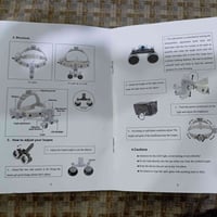 عدسة مكبرة رأس • كشاف LED • بطارية ليثيوم قابلة للشحن