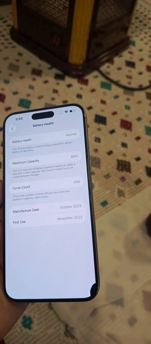 ١٥ برۆ ماکس  ٢٥٦ یه ک یسم ئیسیم باتری ٨٦ نه کراوه شاشکه ی ئه دوو به له ی هه یه 
سلیمانی
***********
520$ السليمانية, العراق
