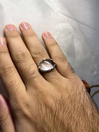 اللهم صل على محمد وآل محمد خاتم من الدر النجفي خام صافي  مقاس الخاتم 1...