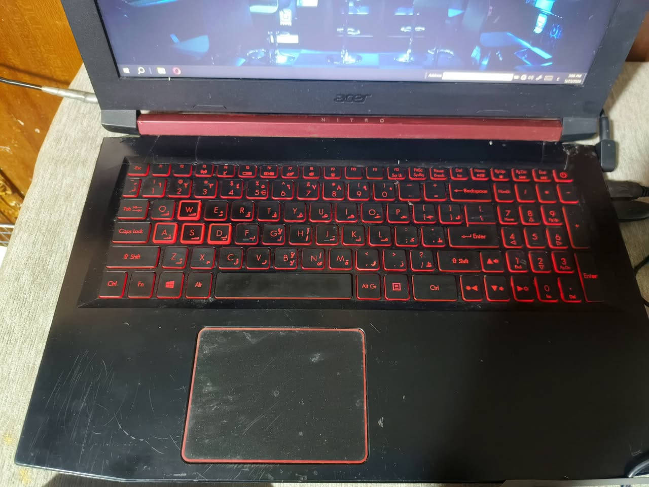 Acer Nitro 5 لابتوب

CPU Ryzen 5 2600G
Ram 16G 3000hz
SSD Samsung Evo 860 500Gb
GPU RX 560x 4G

شاحنة Super Charge 135W

الشاشة 17.9 1080p 60hz

وياه كيبورد وياه مواس وماوس باد هم 

425 وبي مجال بسيط 

العنوان واسط الكوت حي  الزهراء 

رقمي *********** متواجد على النت
