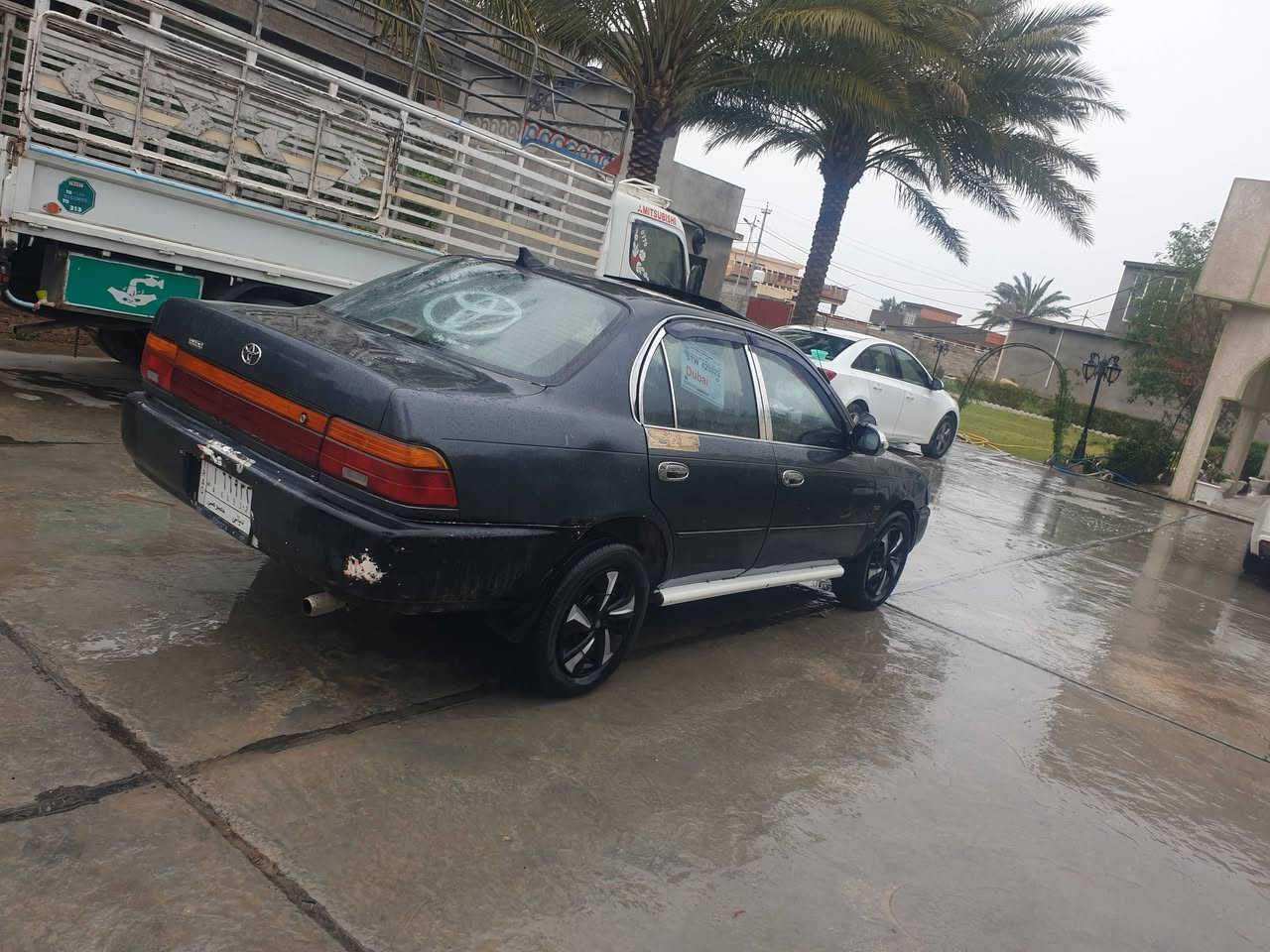 كورلا موديل 95 رقم ديالى الماني شرط التحويل
 كير ومكينه مكفولات 1600 حداديه جديده كهربائيات كلها شغالة تبريد شغال صدر امامي خلفي جديد مشط وبور جديد سنتر لوك سويج تحكم عن بعد مسجل شغال
سيارة بدون صبغ لايت عالي ناصي زنون
السعر 46 وبيها مجال بسيط كلش
او مراوس حسب القناعة 
ديالى المقدادية 
الاتصال ***********
