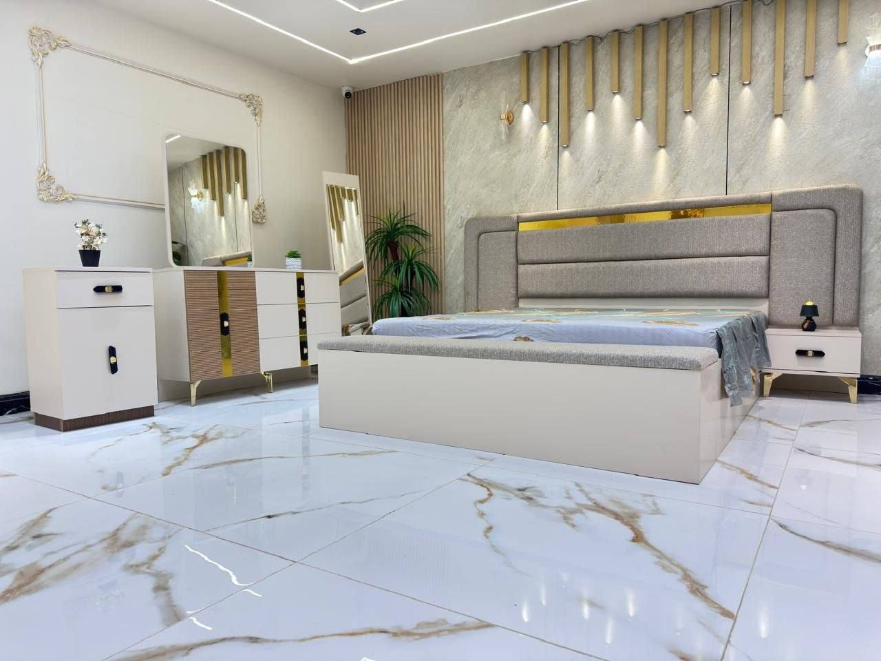 *موديل           ڤينوس            المودرن*

*10 قطع             كنتور ملحق    340🎁*

❇️ قياسات ضخمه 
❇️ ميز تواليت عملاق
❇️ اللون الجديد المتميز 
❇️ السرير والشازلونه مخزن
⭕️ زجاج ذهبي مطلي   و   *مطّرش*

🆘 *تطعيم خشبي*           ✨✨✨

❇️ المصنع الأصلي 
❇️ برغي حديد 

•             *مليون و 425 الف*                •

توصيل بغداد مجانا 
اطراف 20 الف 
محافظات 100 الف


**إذا كنت صاحب هذا الإعلان وتريد حذفه لأي سبب، رجاءا أرسل رسالة إلى الدعم الفني**