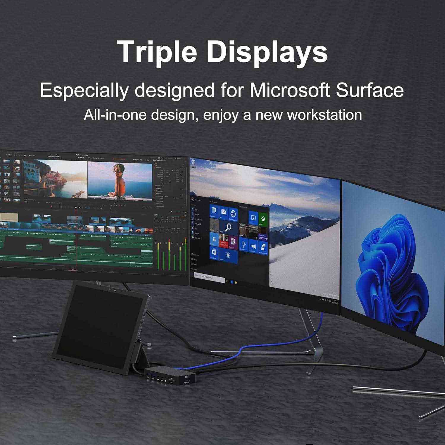 💻 محطة إرساء Surface 12 في 1 – توسع مساحة العمل لديك وتدعم حتى 3 شاشات عبر HDMI وVGA، مع وضعيات عرض ممتدة أو منسوخة.
⚡ نقل بيانات سريع – تحتوي على منافذ USB-A وUSB-C وSD/TF لنقل الملفات بسرعة وكفاءة.
🔋 شحن سريع واستقرار الشبكة – شحن بقوة 72W مع منفذ Ethernet 100Mbps لاتصال مستقر وسريع بالإنترنت.
🖥️ جودة 4K – HDMI يدعم دقة 4K@30Hz وVGA حتى 1080P@60Hz.
🌐 توافق واسع – متوافق مع جميع أجهزة Surface Pro، Laptop، Laptop Go، Laptop Studio وSurface Book.
🎁 المحتويات والدعم – تشمل محطة الإرساء، محول طاقة، دليل تعليمات، وضمان 24 شهرًا. بغداد, العراق


**إذا كنت صاحب هذا الإعلان وتريد حذفه لأي سبب، رجاءا أرسل رسالة إلى الدعم الفني**