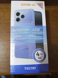 تكنو سبارك 40 • ٢٥٦ • استعمال قليل