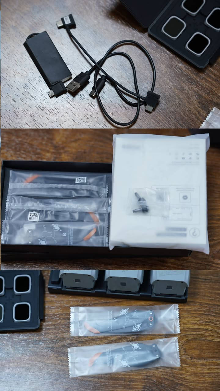 ملحقات و اكسسوارات 
درون DJI Air 2s 
فقط ملحقاتها عندي الدرون ضاعت مني 
ملحقات DJI الأصلية 

جوستك 
بطاريات عدد 3--بلاص 52 دقيقه
فلاتر اصلي
مراوح احتياط5 
حامي كمبل
عب شحن بطاريات
قاعدة شحن بطارية عدد 1
دفاتره ولوكات كامله وياه
أسلاك توصيل متعدده لربط اي جهاز(ايفون ،أندرويد،تايبسي ، لايتننك )مع الجوستك 
حقيبة الدرون الخاصة 
للتواصل على الرقم : ***********
