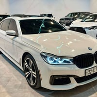🇩🇪بي ام دبليو 750i موديل 2019 🇩🇪 ✨ لون أبيض أنيق  ✨ داخل جلد كريمي فاخ...