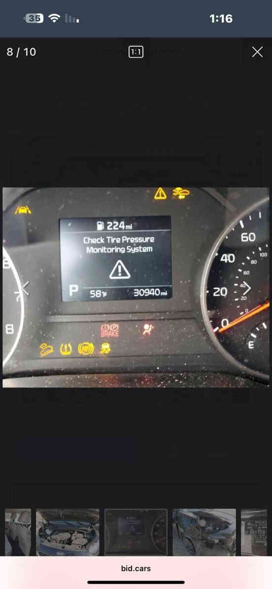 السلام عليكم
كيا سبورتج موديل ٢٠٢٢ رقم بغداد تحويل مباشر .
مكينة ٢٥٠٠ GDI  وارد امريكي .وصور الحادث بالمنشور .بصمة وكير ومكينة مكفولات ماشية 86 الف ميل .السيارة جاهزة تخم تاير وحدادية وباتري جديد .مكان السبارة .بابل / القاسم 
السعر ١٥٨ 
رقم الهاتف /***********
