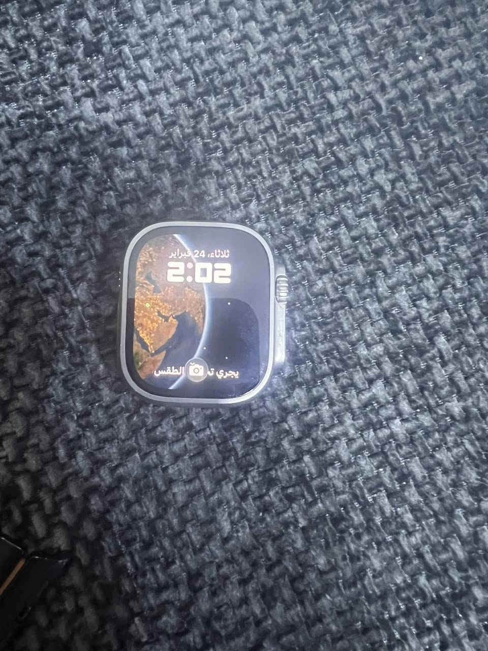 السلام عليكم ساعه الترا 1 نضيفةً كلش كامل ملحقات مكانها حي الجهاد  ***********
