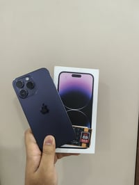 إيفون 14 برو ماكس شرق اوسط ماستر AA/A بطارية 84% نظافة 100% الجهاز كفا...