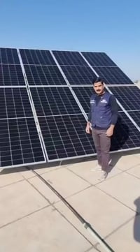 طاقة شمسية • بطاريات ليثيوم ١٦كيلوواط • انفرتر ٦كيلوواط