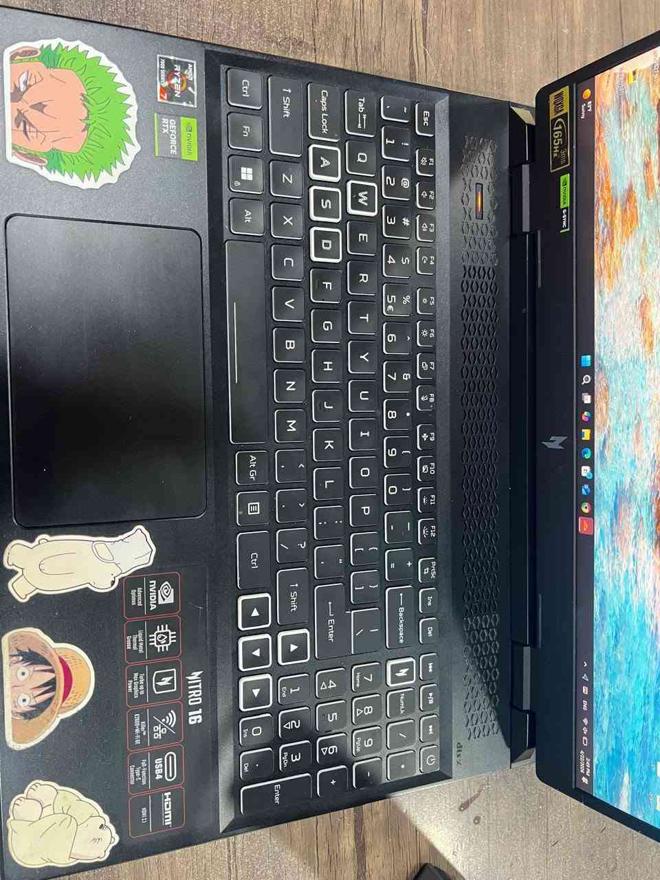 Acer Nitro 16 AN16-41-R7FA
Processor : AMD RyzenTM 7 7735HS
LCD: 16"WQXGA IPS SlimBezel 165Hz DDS
Graphics:NVIDIA GeForce RTXTM 4070 with 8GB GDDR6 Dedicated VRAM
Memory: 16 GB DDR Memory
Storage: 512GB PCle NVMe SED SSD
......
السعر:1,700,000IQD


**إذا كنت صاحب هذا الإعلان وتريد حذفه لأي سبب، رجاءا أرسل رسالة إلى الدعم الفني**