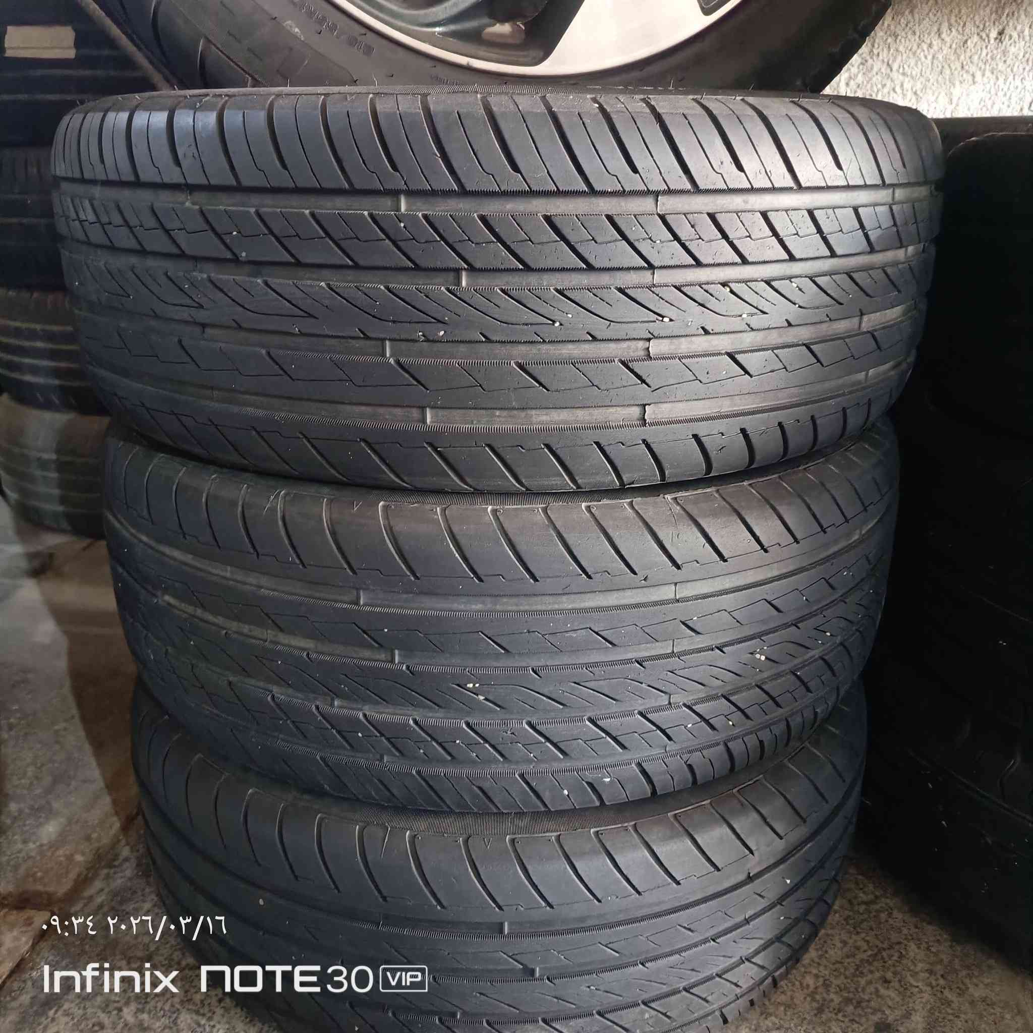 للبيع او مراوس 
قياس 215/55/17.  تخم ويل نضافه 100. تيرات نضافه 100.  بيع او مراوس. مكاني كربلاء طويريج ***********
