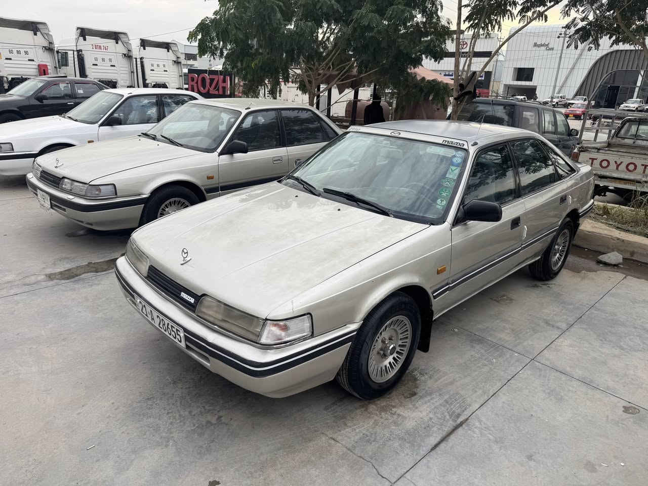 مازدا 1988 توماتيك تبريد ثلج 🥶
رقم سليمانية رقم سنويه كله جديد لحد 2031
تخم تاير جديد صدر امامي خلفي جديد 
محرك 12 بخ محرك و گير كلش جديد 
بدون ضربه بدون خياس لوك ✅
عنوان كلار قضاء سليمانية 
السعر 46 وبيها مجال للطيبين 💵💸
الهاتف ***********
