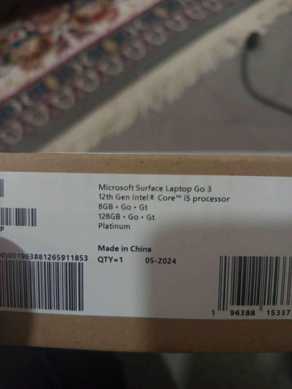 باشە، ئەمە نسخەیەکی زۆر جوانتر بۆ ئیعلان و فرۆشتن کە سەرنجی موشتەری زۆر دەگرێت:

---

💻 Microsoft Surface Laptop Go 3

✨ لاپتۆپێکی سووک و خێرا Microsoft

⚙️ Processor: Intel Core i5-1235U (12th Gen)
🎮 Graphics: Intel Iris Xe
🧠 RAM: 8GB LPDDR5 – 5200MHz
💾 Storage: 128GB SSD UP TO 1TB

🖥 Display:
12.4" PixelSense Touchscreen
Resolution: 1536×1024 (3:2)

🔋 Battery: تا 15 کاتژمێر بەکاربردن

⚡ Ports:
USB-C | USB-A | Headphone | Surface Connect

📡 Connectivity: Wi-Fi 6 + Bluetooth 5.1

⚖ Weight: تەنها 1.13kg (زۆر سووک و گونجاو بۆ گەشت)

کار
تۆنی ماوە وەکو لۆک ماوەتەوە🏳

✅ گونجاو بۆ:
• خوێندن
• کارەکانی ئۆفیس
• بەرنامەسازی
• بەکاربردنی ڕۆژانە

✨ Qualityی Microsoft + دیزاینی زۆر جوان السليمانية, العراق


**إذا كنت صاحب هذا الإعلان وتريد حذفه لأي سبب، رجاءا أرسل رسالة إلى الدعم الفني**