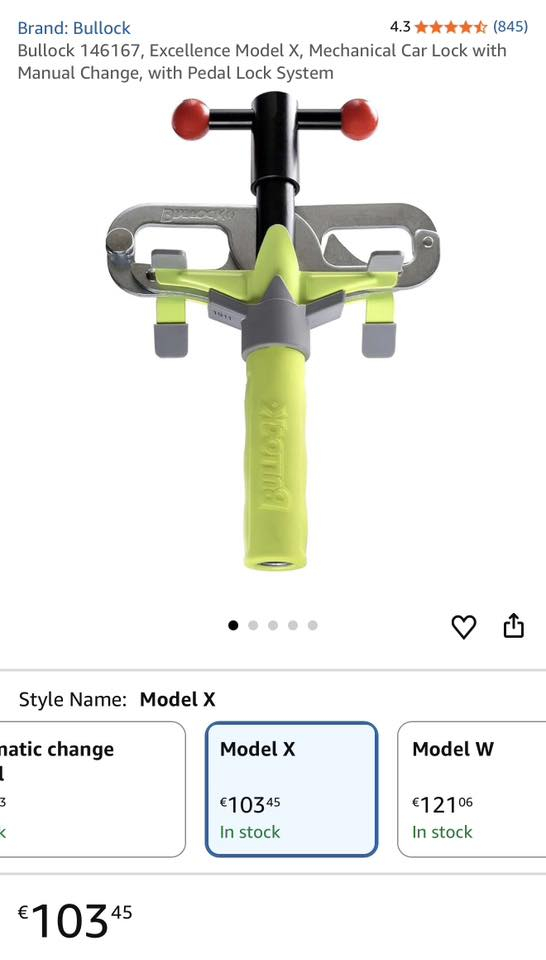 قفل سيارة براند اصلي
القطعة كلش ثقيلة وتفيد الي يترك سيارته بمكان فترة طويلة

القطعة جديدة غير مستخدمه 

سعرها ٣٥ الف بدل متاخذها ب١٨٠ الف من الموقع


**إذا كنت صاحب هذا الإعلان وتريد حذفه لأي سبب، رجاءا أرسل رسالة إلى الدعم الفني**