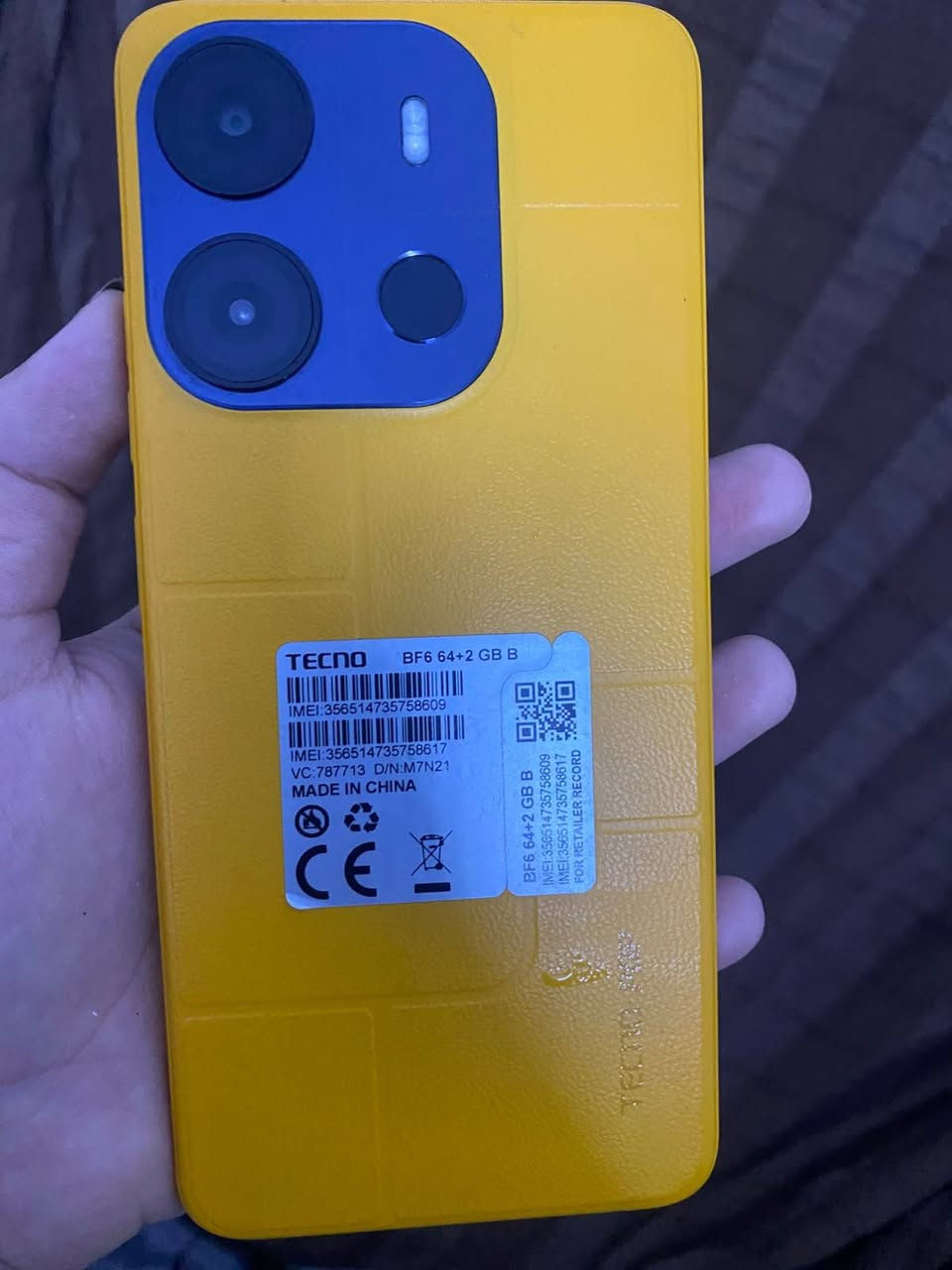 السلام عليكم
جهاز للبيع اسم الجهاز
 TECNO POP 7
المساحة 64 GB الجهاز مامستعمل هواي وميصرف شحن ومابدل اي شي ومابي اي كسر وفطر نهائياً
سعر الجهاز 125 المكان النجف لتواصل على الرقم ***********
