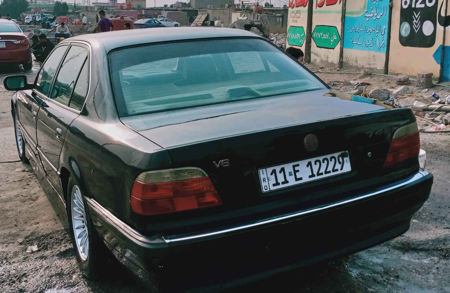 BMW740I سيارة جاهزة گير مكينه مكفوله تبريد صبغ عام فقط ***********
