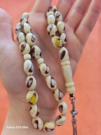 مسبحة • عضم دق • فضة