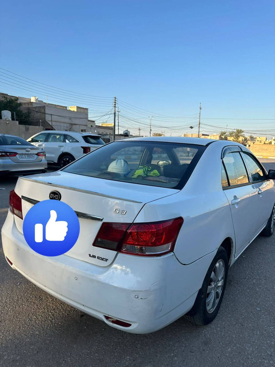 السلام عليكم ورحمة الله
بي وايدي جي 3  البيع موديل 15 رقم واسط وباسمي اني ساكن محافظة كربلاء. سياره بيه بارد بالجاملغ وصبغ اربع  اصابع بالباب جهة السائق.
سياره جاهزه من كلشي فول المواصفات  محرك  1800 كير  اوتماتيك  بصمه تحكم ستيرن اشاير بل المري   حداديه وره وكدام كله جديد    ترايك وين ما تريد  سياره جهازه من كلشي تبريد شغال   فتحه بل القماره  مكاني كربلاء  ***********.السعر 56 وبيها مجال
