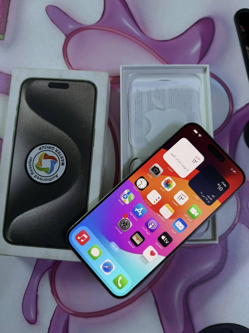 ايفون 15 برو ماكس 
بطارية87 
256 
شرق اوسط ماستر 
الجهاز مكفول شخط ما بيه 
حلة حي المهندسين 
***********
