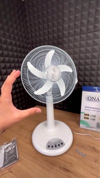 مروحة شحن • مروحة ONEX • مروحة بطارية • مروحة قابلة للشحن • مروحة طوار...