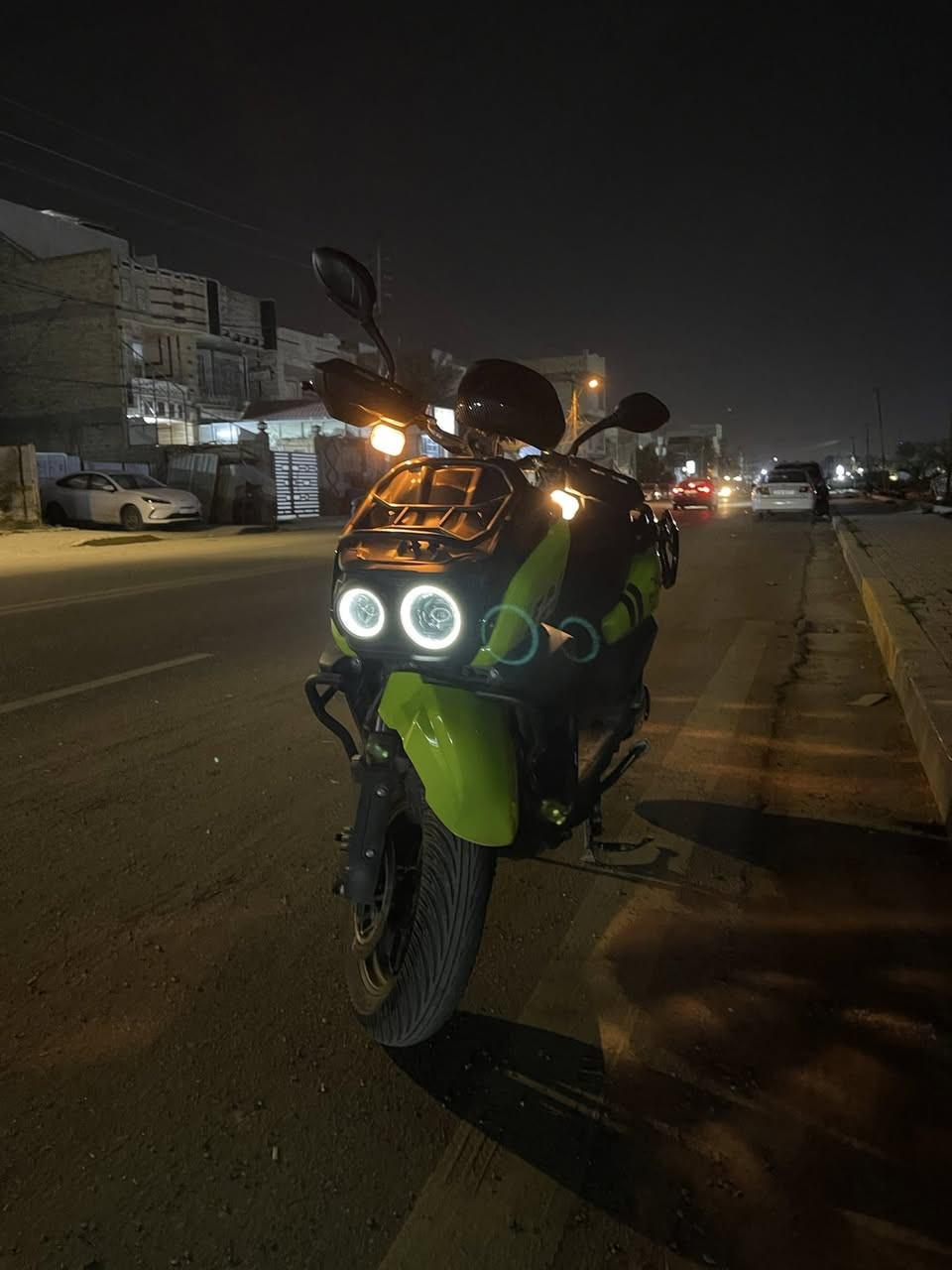 سلام عليكم دراجة اباتشي موديل ٢٥
دراجة كفاله عامة حالة ممتازة بدون حوادث عده الدرع شخوط بسيطة ، بلوتوث ، ٣ سرعات وسبورت ، عالي ناصي شغال دراجة ، زر بارك ( P ) مكاني بغداد حرية

السعر ٩٥٠ قفل

باقي تفاصيل التواصل واتساب فقط ***********
