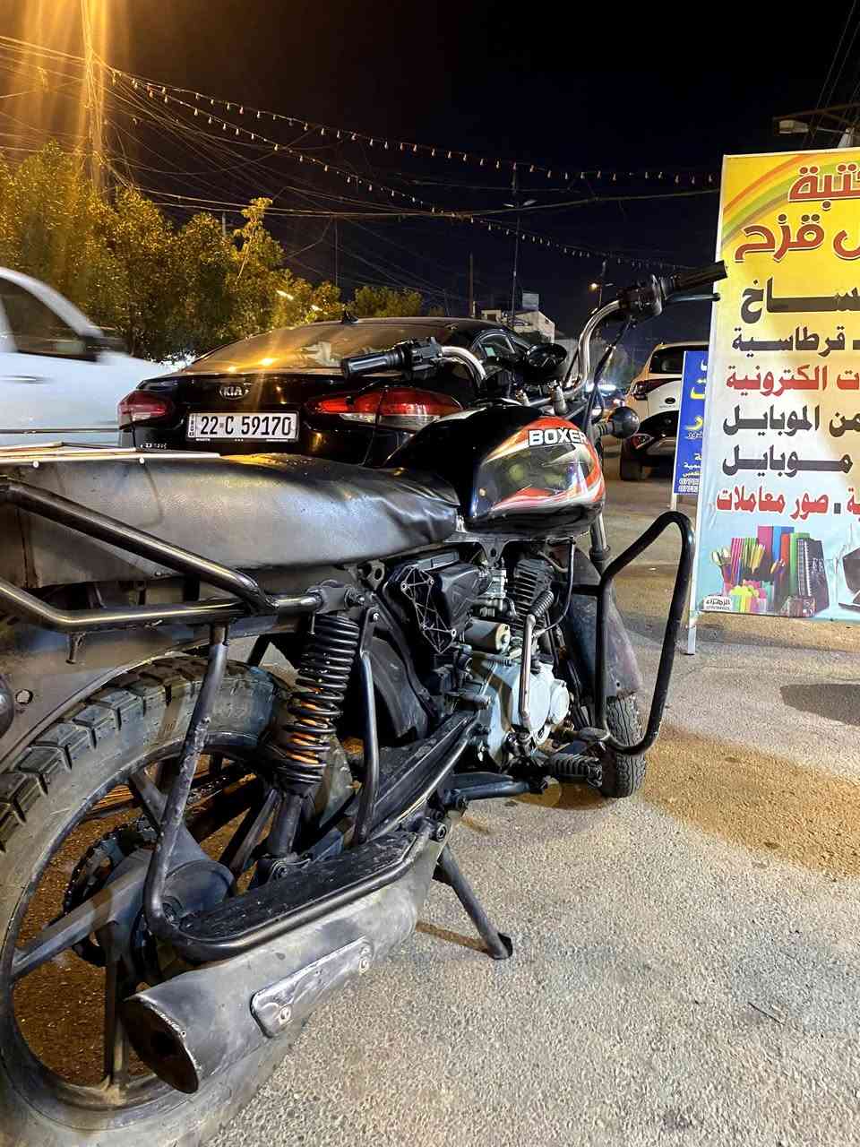 الدراجة نظيفه بحالة طيبة وما تشتكي من شي  استخدام خفيف ومحافظة عليها.
⚡ كهربائيات كاملة وشغالة 100٪
🔧 ينقصها فقط العداد
📄 تحتوي على أوراق أصولية كاملة وقابلة للترقيم، ينقصها فقط ورقة المعرض.
المكينة قوية و نظيفه شوفت عينك 👌
💰 السعر (850)وقابل للتخفيض للجادين
اللي مهتم يتواصل خاص 
او عبر الرقم ***********
بغداد
